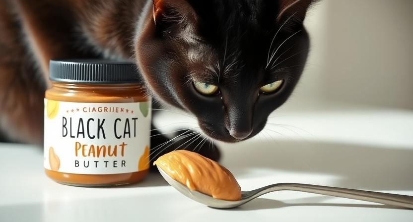 black cat peanut butter