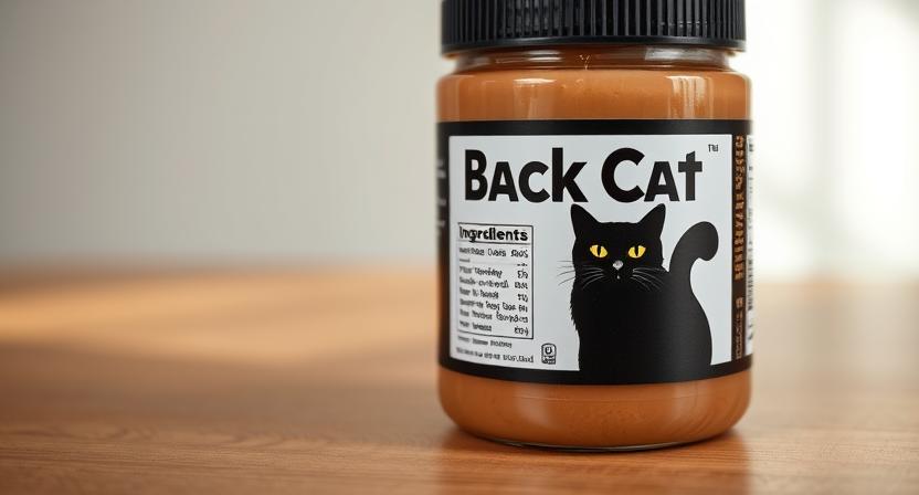 black cat peanut butter