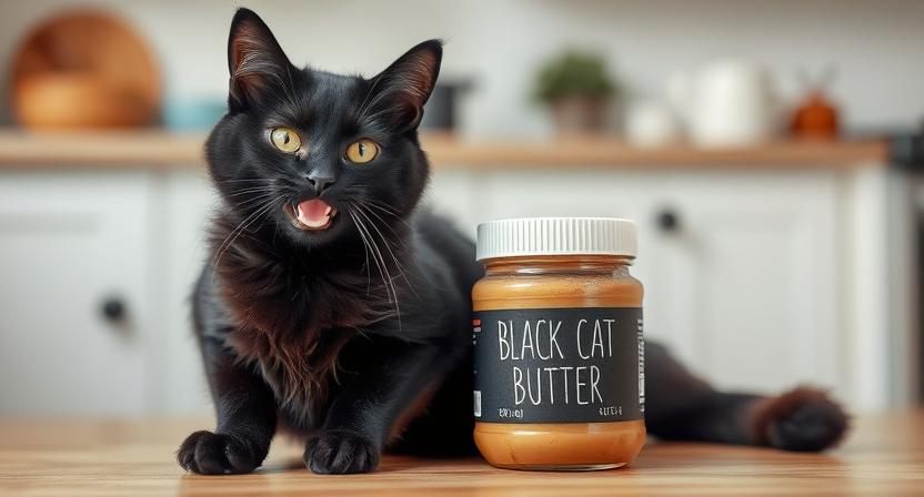black cat peanut butter