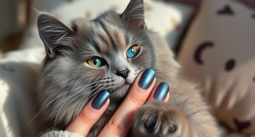 moonlight cat eye nail polish